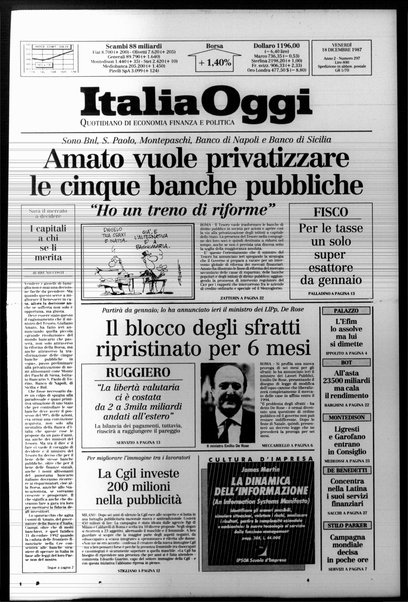 Italia oggi : quotidiano di economia finanza e politica